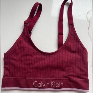 Calvin Klein Ribbed Bralette size small